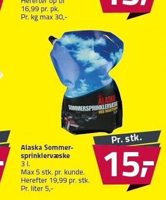 Fleggaard Alaska sommersprinklervæske tilbud