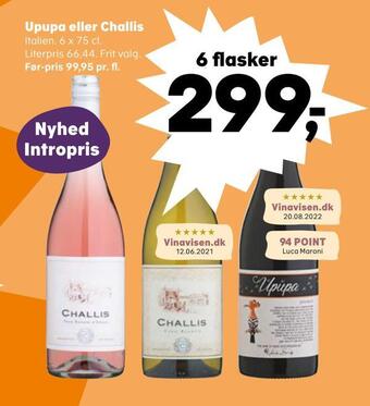 Kvickly Upupa eller challis tilbud