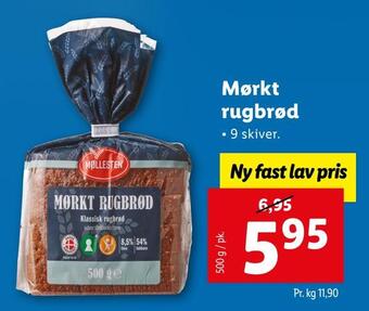 Lidl Mørkt rugbrød tilbud