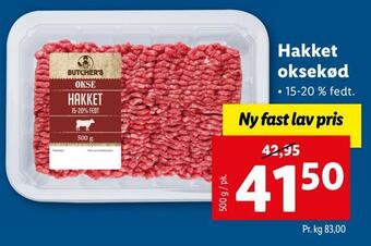 Lidl Hakket oksekød tilbud