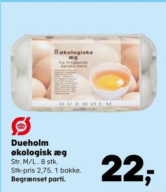 SuperBrugsen Dueholm økologisk æg tilbud