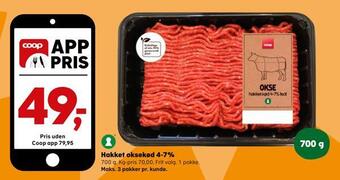 SuperBrugsen Hakket oksekød 4-7%. tilbud