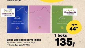 SuperBrugsen Spier special reserve i boks tilbud