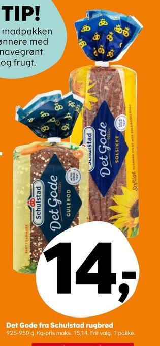 SuperBrugsen Det gode fra schulstad rugbrød tilbud