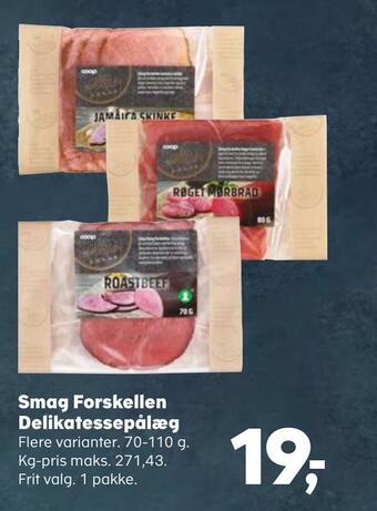 SuperBrugsen Smag forskellen delikatessepålæg tilbud