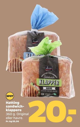 Netto Hatting sandwichklappere tilbud