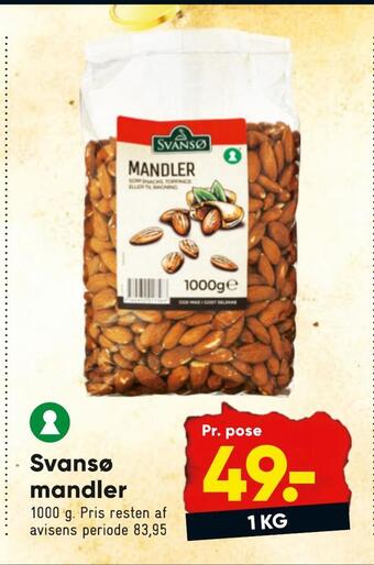 Bilka Svansø mandler tilbud