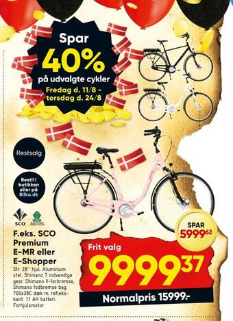 Bilka Sco premium e-mr eller e-shopper tilbud