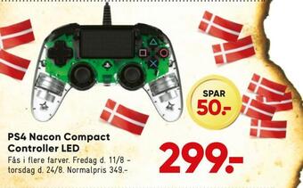 Bilka Ps4 nacon compact controller led tilbud