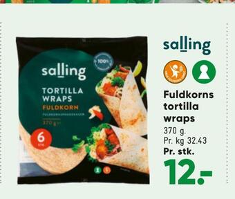 Bilka Fuldkorns tortilla wraps tilbud