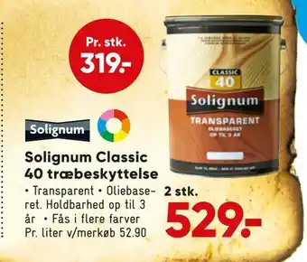 Solignum classic 40 træbeskyttelse