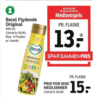 SPAR Becel flydende original tilbud