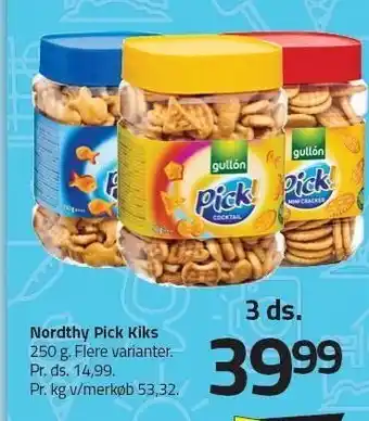 Fleggaard Nordthy pick kiks - 3 ds. tilbud