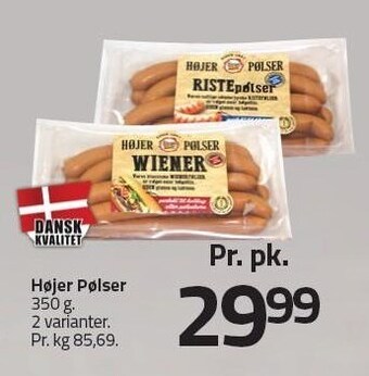 Fleggaard Højer pølser tilbud