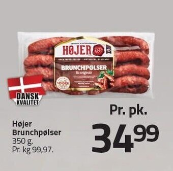 Fleggaard Højer brunchpølser tilbud