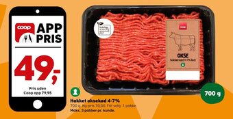 SuperBrugsen Hakket oksekød 4-7% tilbud