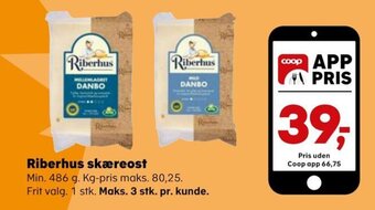SuperBrugsen Riberhus skæreost tilbud