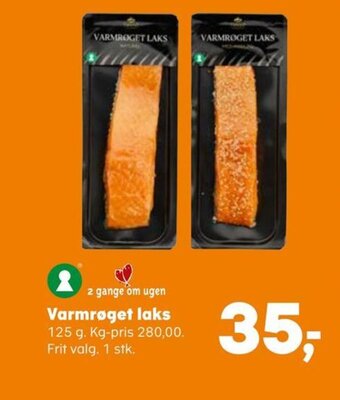 SuperBrugsen Varmrøget laks tilbud