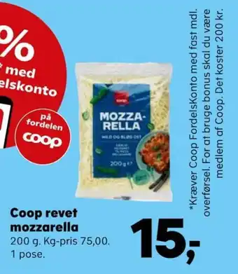 SuperBrugsen Coop revet mozzarella tilbud