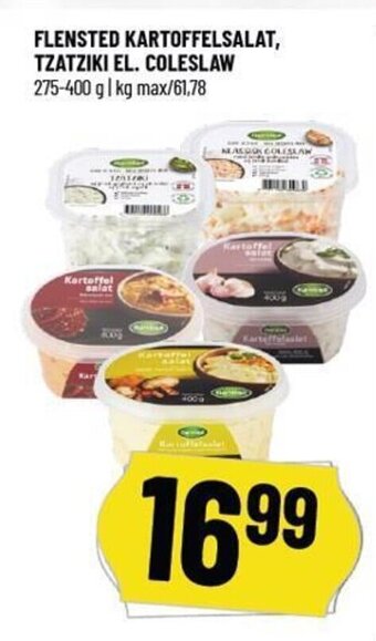 Løvbjerg FLENSTED KARTOFFELSALAT, TZATZIKI EL. COLESLAW tilbud