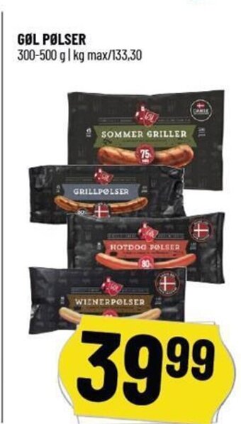 Løvbjerg GØL PØLSER 300-500 g tilbud