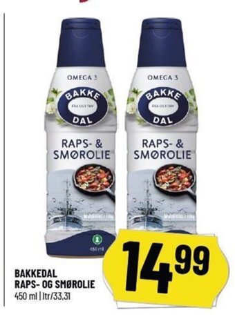 Løvbjerg BAKKEDAL RAPS- OG SMØROLIE 450 ml tilbud