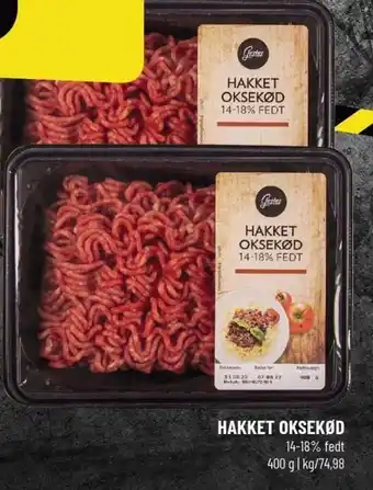 Løvbjerg HAKKET OKSEKØD 14-18% FEDT tilbud