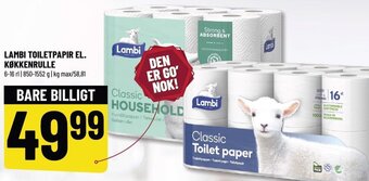 Løvbjerg LAMBI TOILETPAPIR EL. KØKKENRULLE tilbud