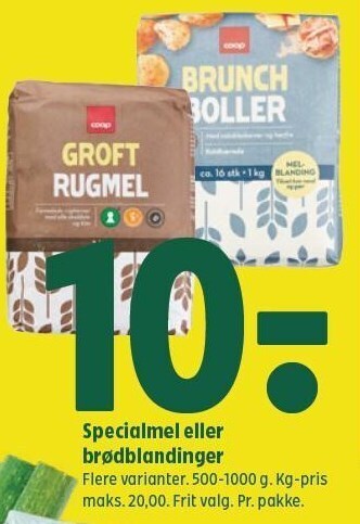 Specialmel eller brødblandinger