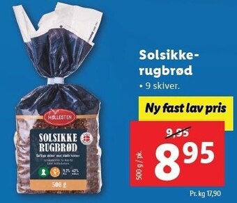 Lidl Solsikkerugbrød tilbud