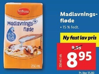 Lidl Madlavningsfløde tilbud