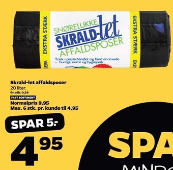 Skrald-let affaldsposer