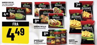 Løvbjerg Banderos spice mix, tortillas, tortilla chips, sauce el. jalapenos tilbud