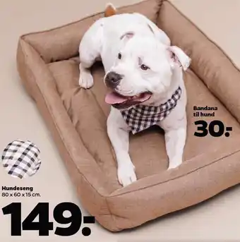 Netto Bandana til hund eller hundeseng tilbud