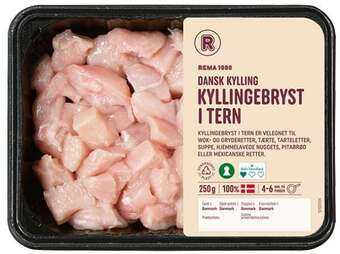 Rema 1000 Kyllingebryst i tern, 250 g tilbud