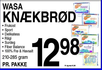 ABC Lavpris WASA KNÆKBRØD tilbud