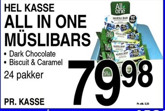 ABC Lavpris ALL IN ONE MÜSLIBARS tilbud