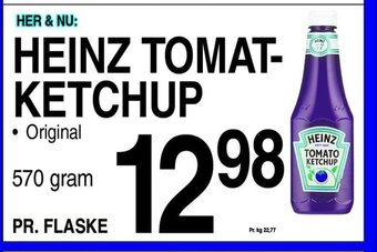 ABC Lavpris HEINZ TOMAT-KETCHUP tilbud