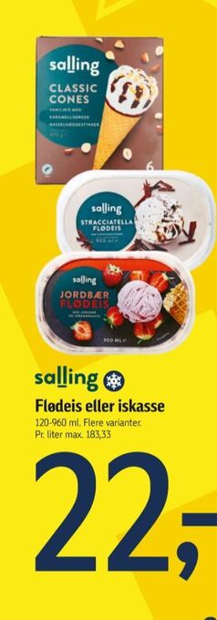 Føtex Salling isvafler tilbud