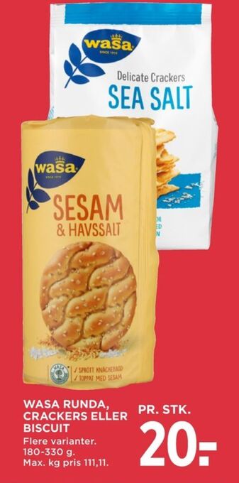 MENY Wasa knækbrød tilbud