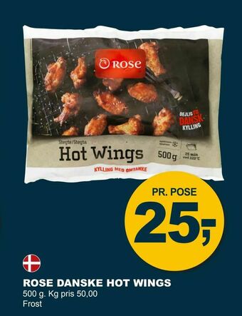 Let-Køb Rose danske hot wings tilbud