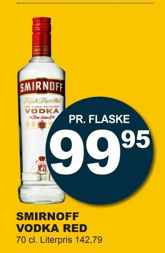 Let-Køb Smirnoff vodka red tilbud
