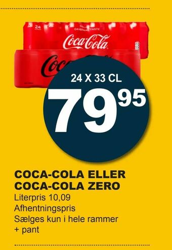 Let-Køb Coca-cola eller coca-cola zero tilbud