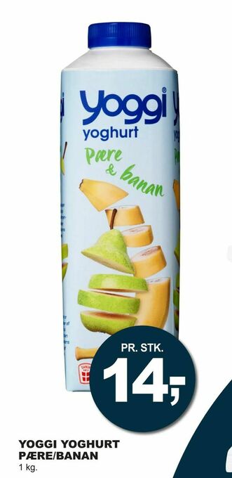 Let-Køb Yoggi yoghurt pære/banan tilbud