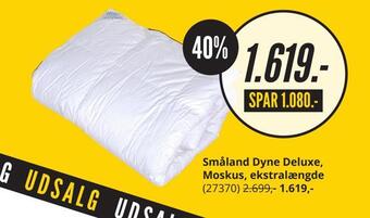 My Home Småland dyne deluxe, moskus, ekstralængde tilbud