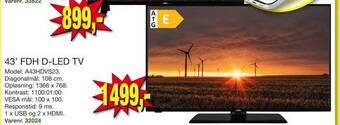 Harald Nyborg 43' fdh d-led tv tilbud