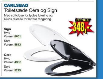 Harald Nyborg Toiletsæde cera og sign tilbud