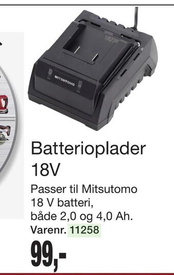 Harald Nyborg Batterioplader 18v tilbud