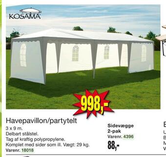 Harald Nyborg Havepavillon/partytelt tilbud