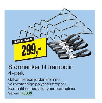 Harald Nyborg Stormanker til trampolin 4-pak tilbud